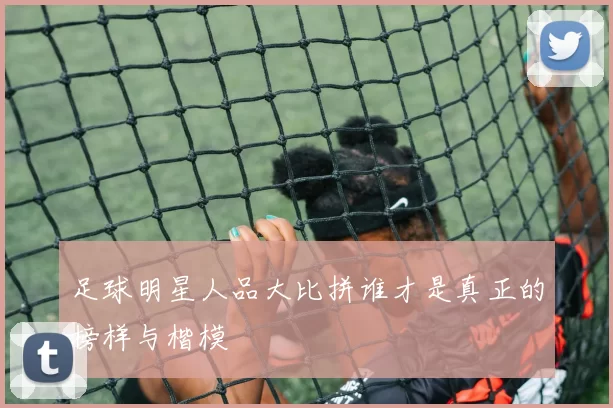 足球明星人品大比拼谁才是真正的榜样与楷模