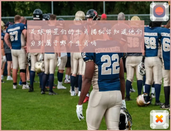足球明星们的生肖揭秘你知道他们分别属于哪个生肖吗