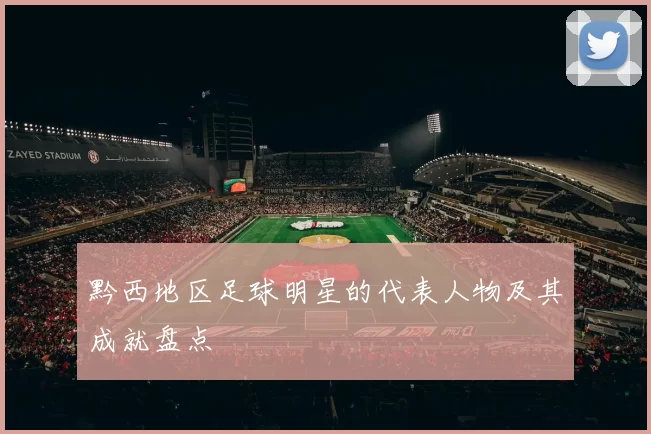 黔西地区足球明星的代表人物及其成就盘点